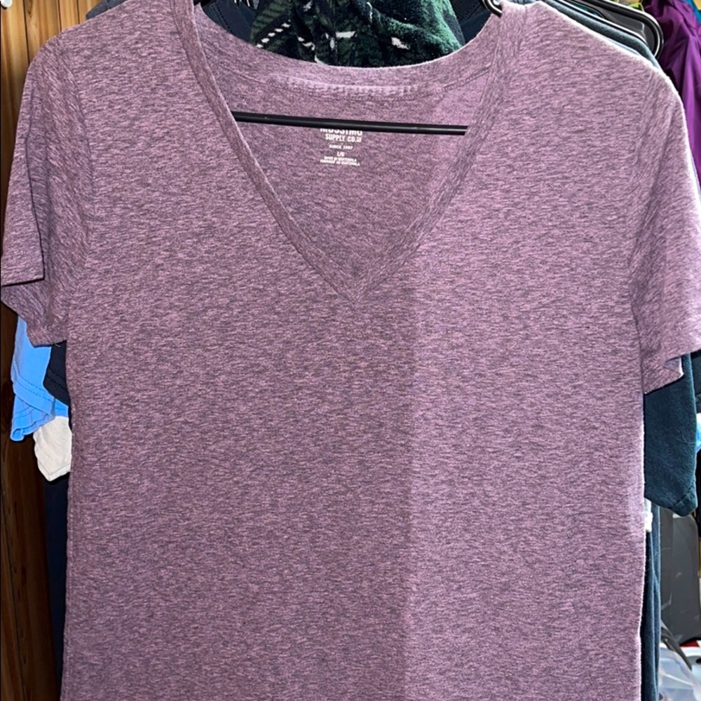 Mossimo Supply Co. Purple T-Shirt